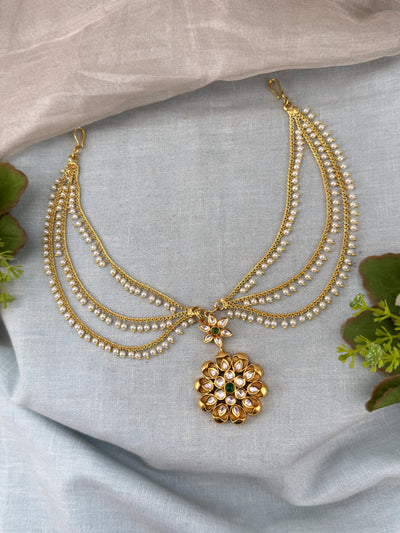Designer Kundan Hair Accessories | J0048