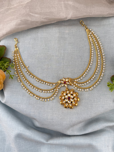 Designer Kundan Hair Accessories | J0048 A