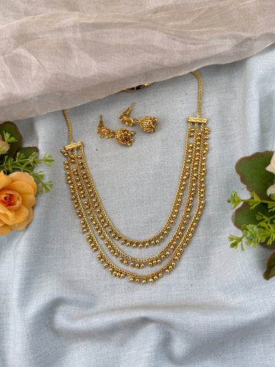 Antique temple necklace for women