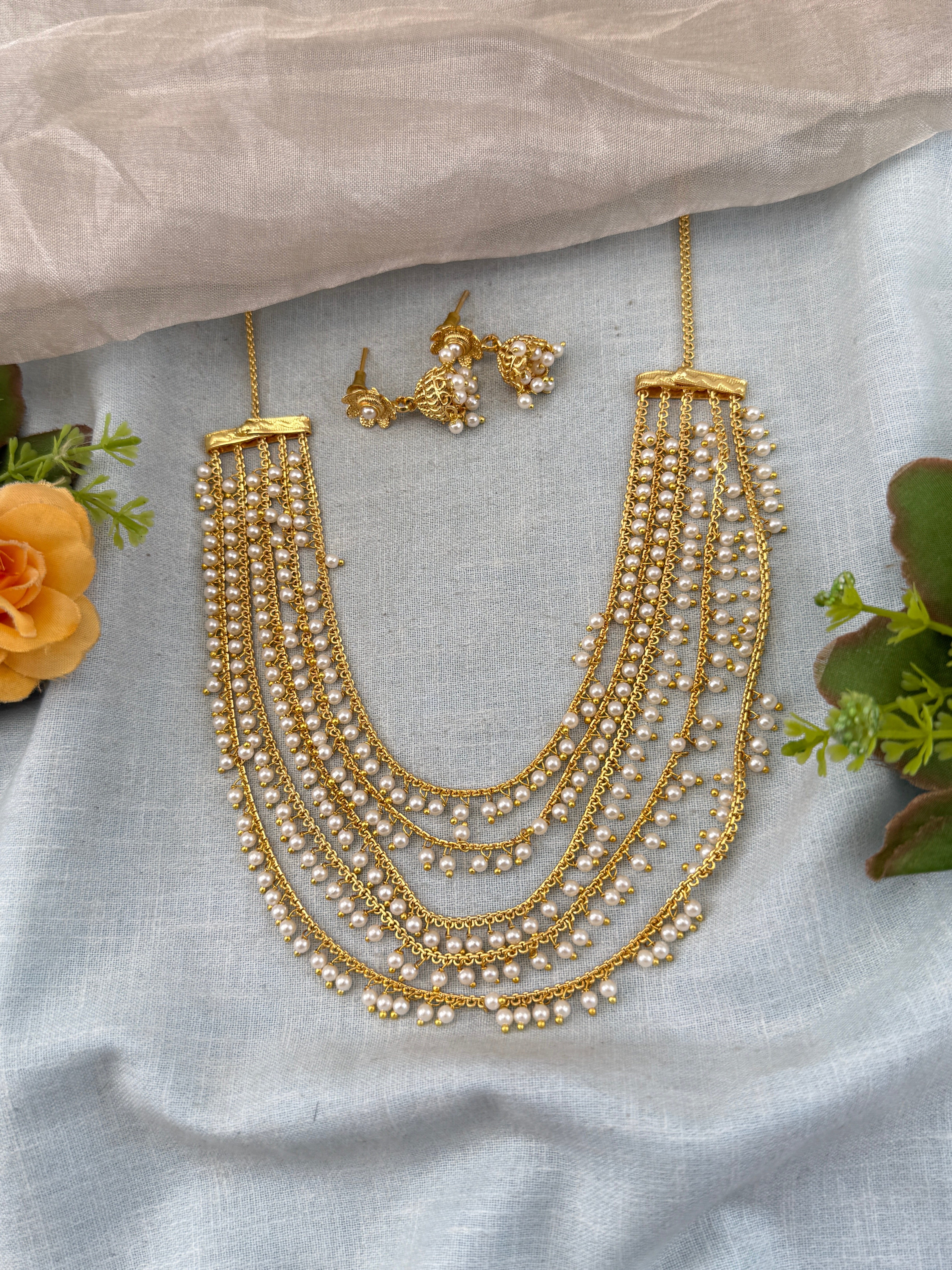 Antique temple necklace for women