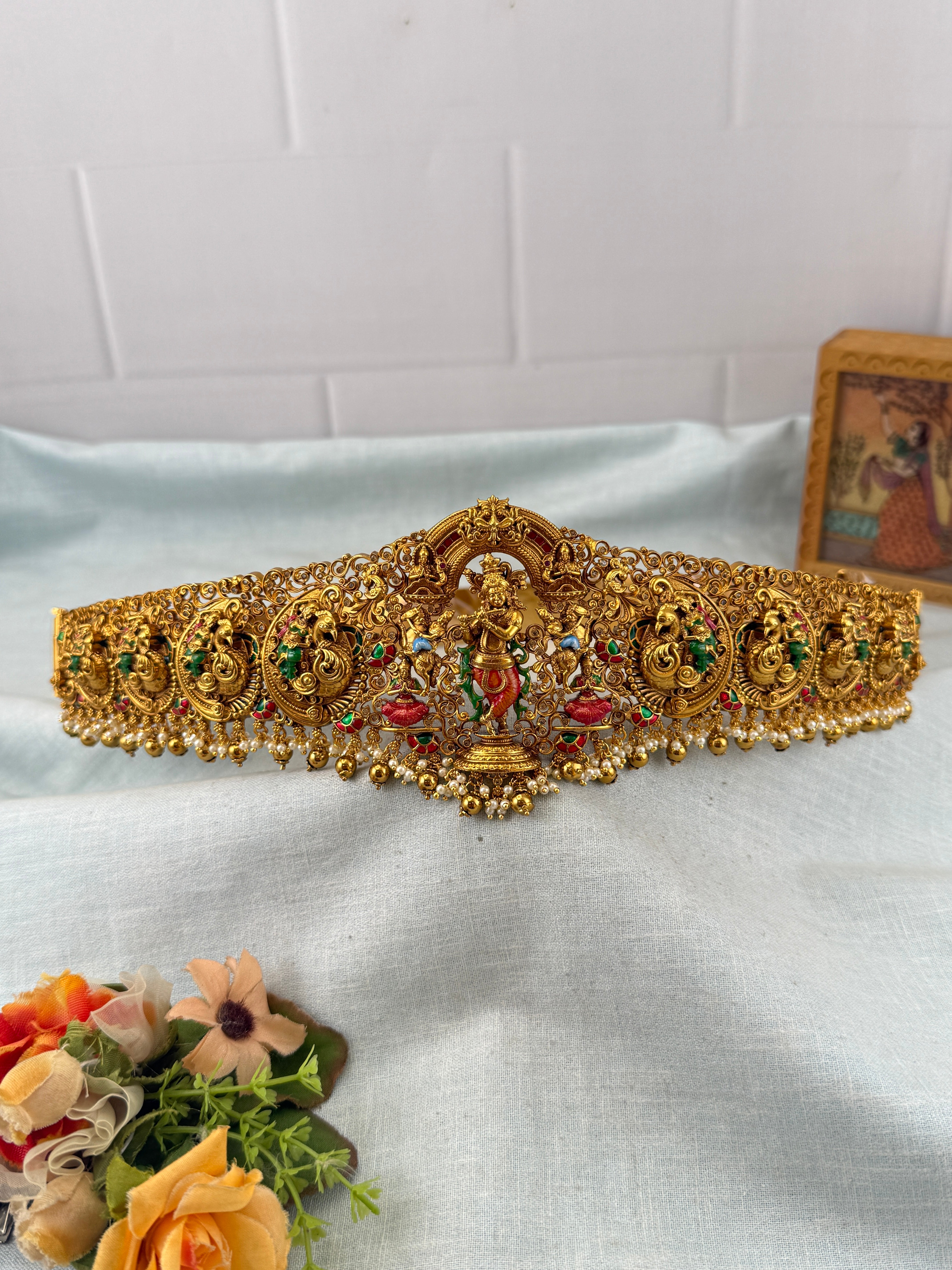 Antique Krishna Vaddanam Kamarbandh V0033