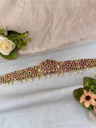 Bharatnatyam Temple Waist Belt Pure Brass V0040