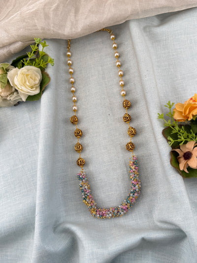 Antique Chain Pearl Mala | N0376A