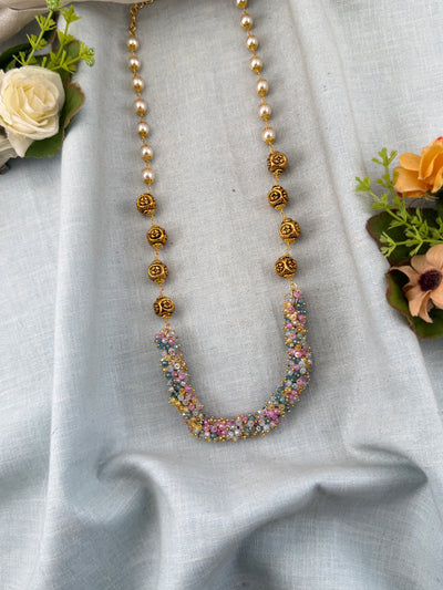 Antique Chain Pearl Mala | N0376A