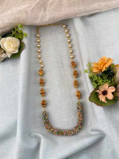 Antique Chain Pearl Mala | N0376C