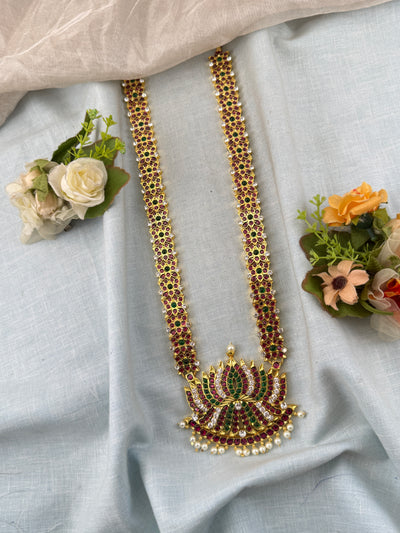 Bharatnatyam Classical Necklace Temple in Pure Premium Brass | N0379