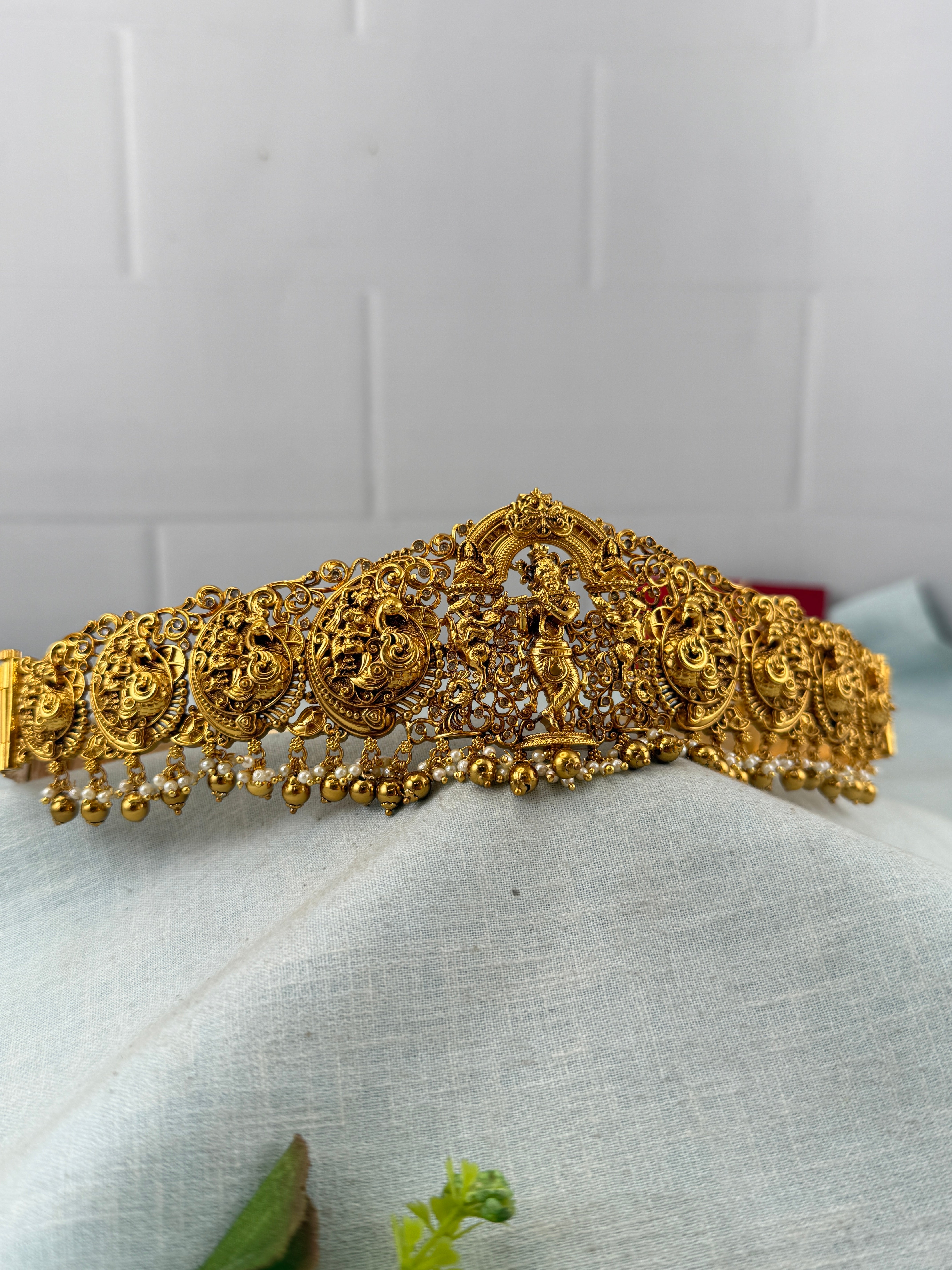 Antique Krishna Vaddanam Waist Belt Kids Size | V0019