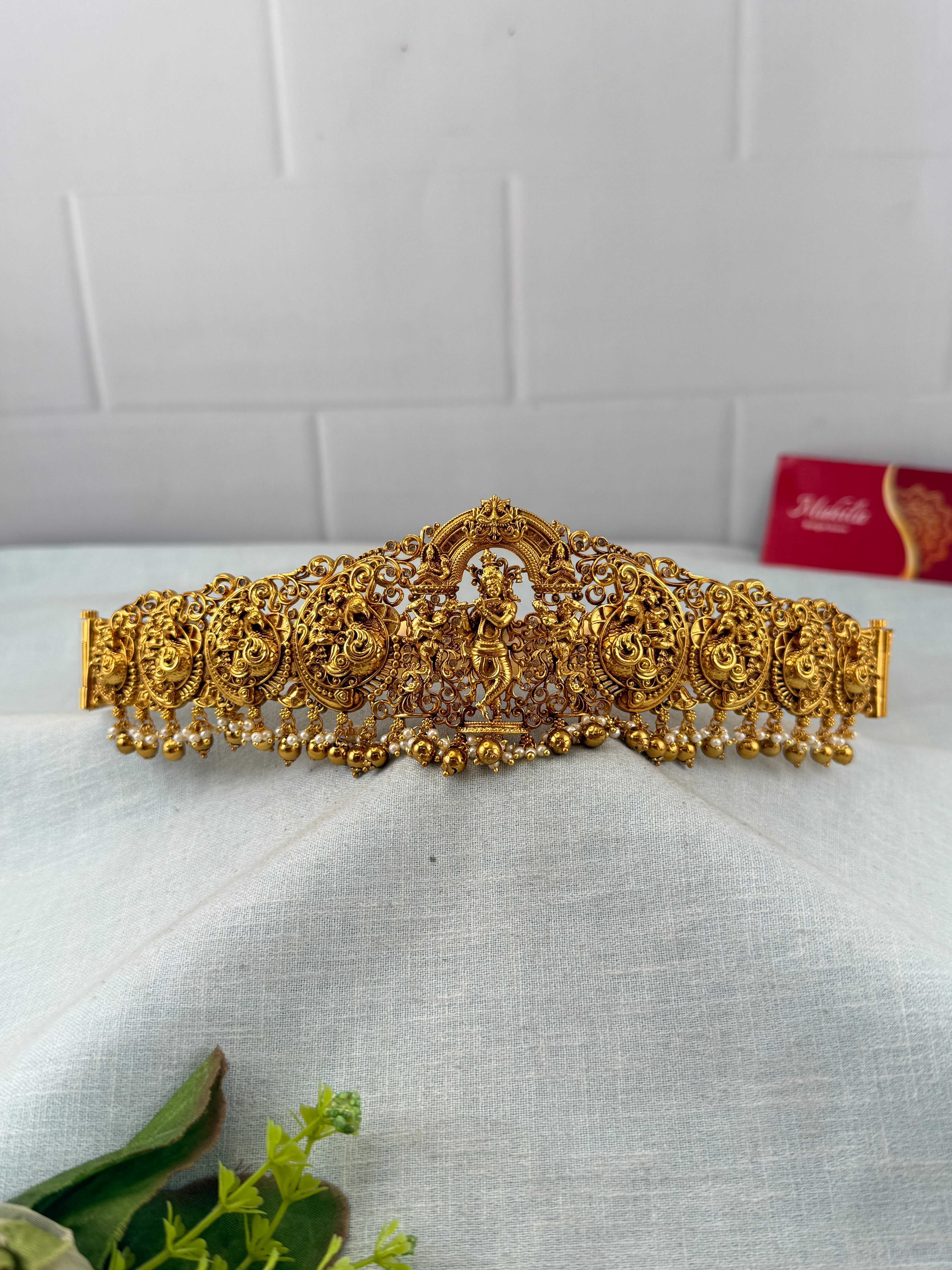 Antique Krishna Vaddanam Waist Belt Kids Size | V0019