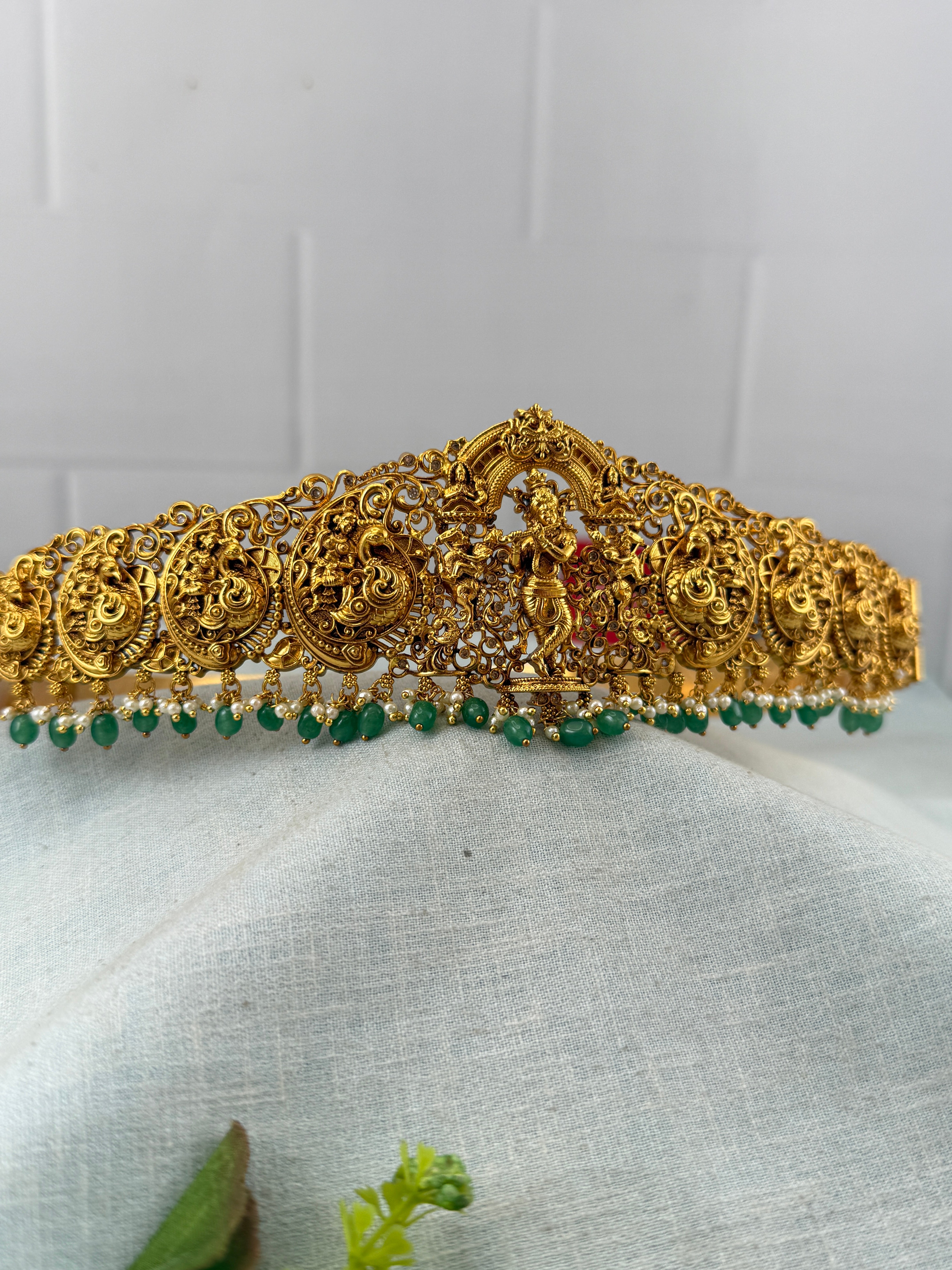 Antique Krishna Vaddanam Waist Belt Kids Size | V0021