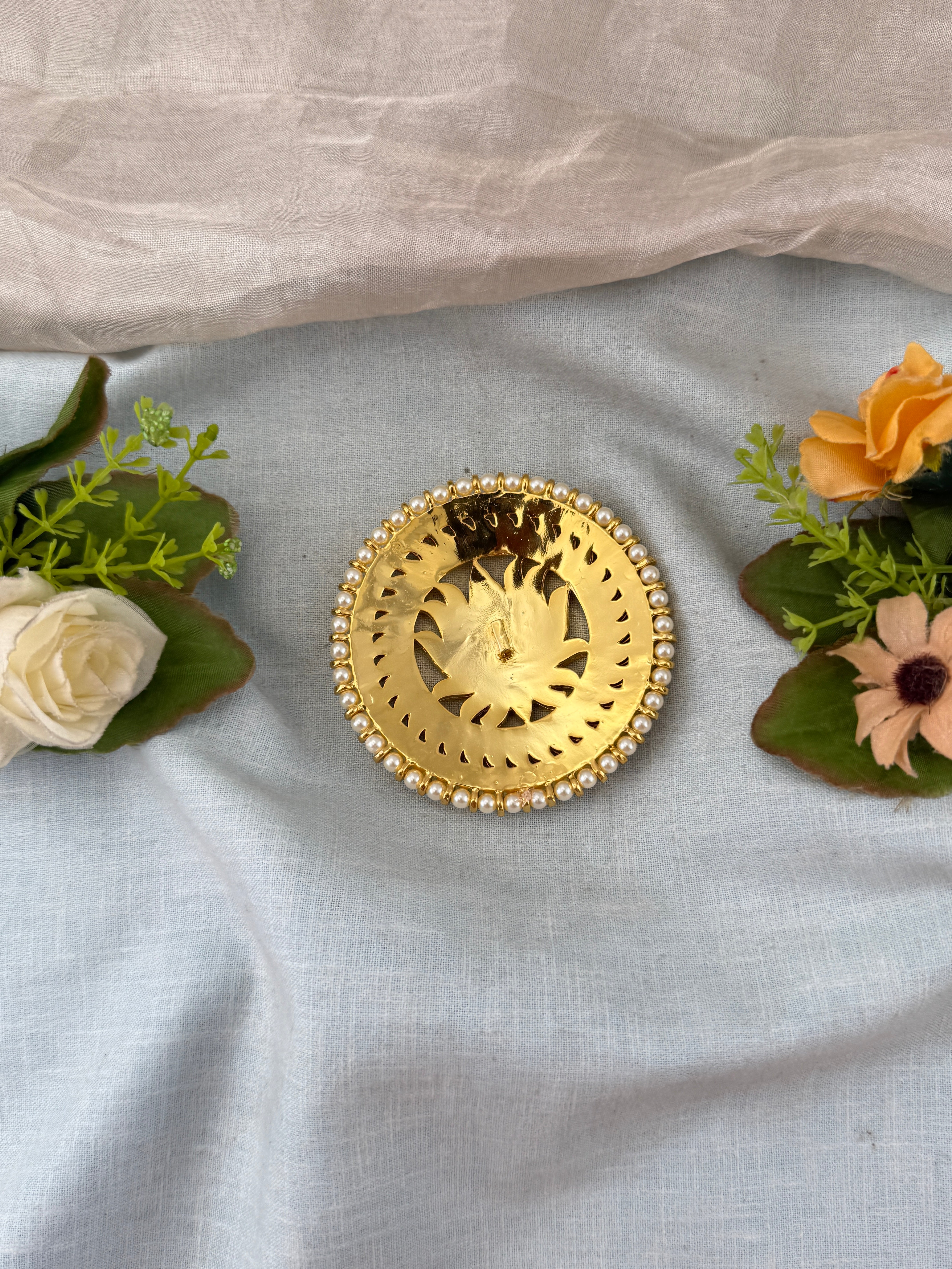 Bharatnatyam Rakdi in Pure Premium Brass | J0053