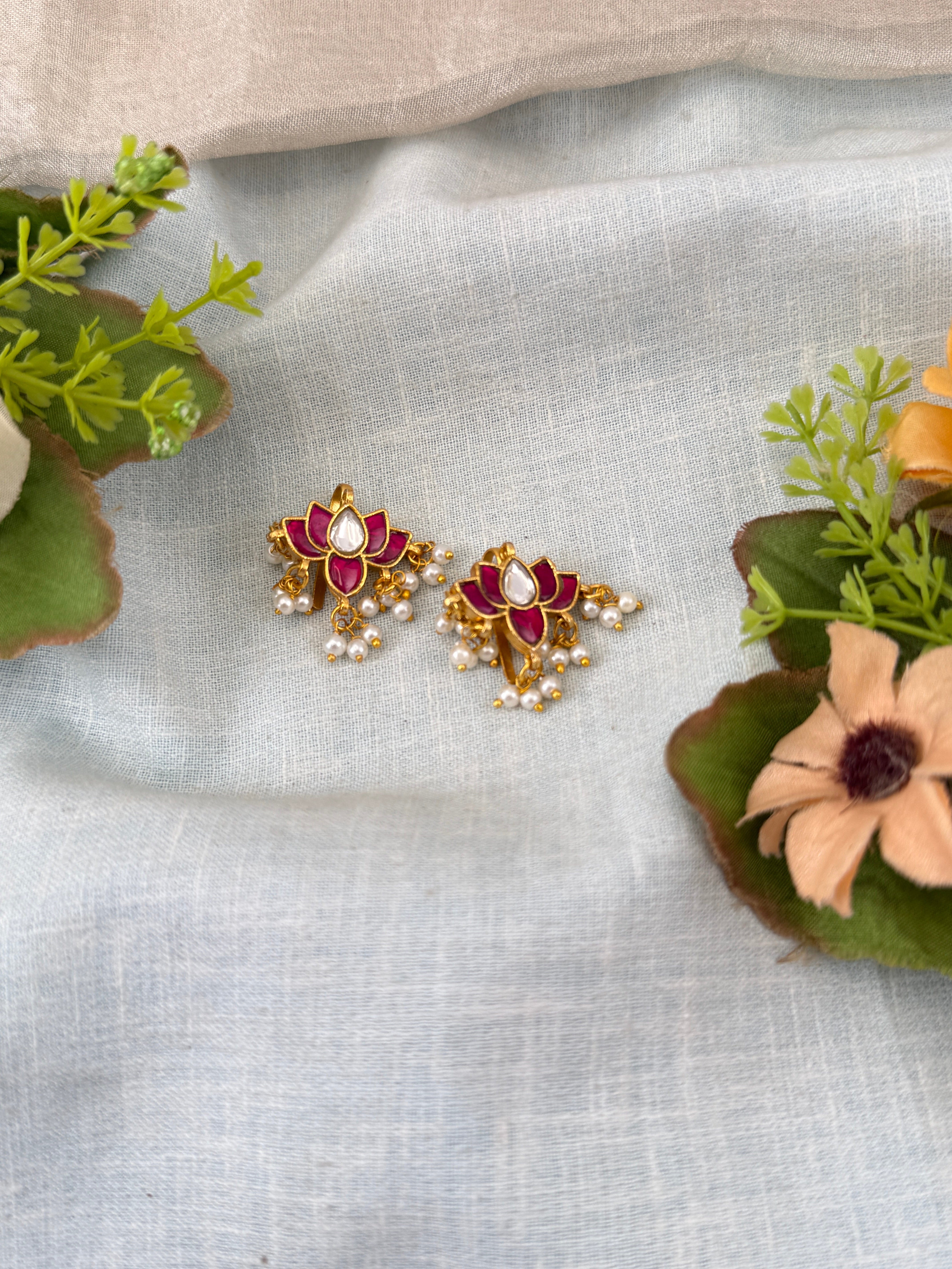 Jadau Kundan Bugadi Earcuff Earrings U029