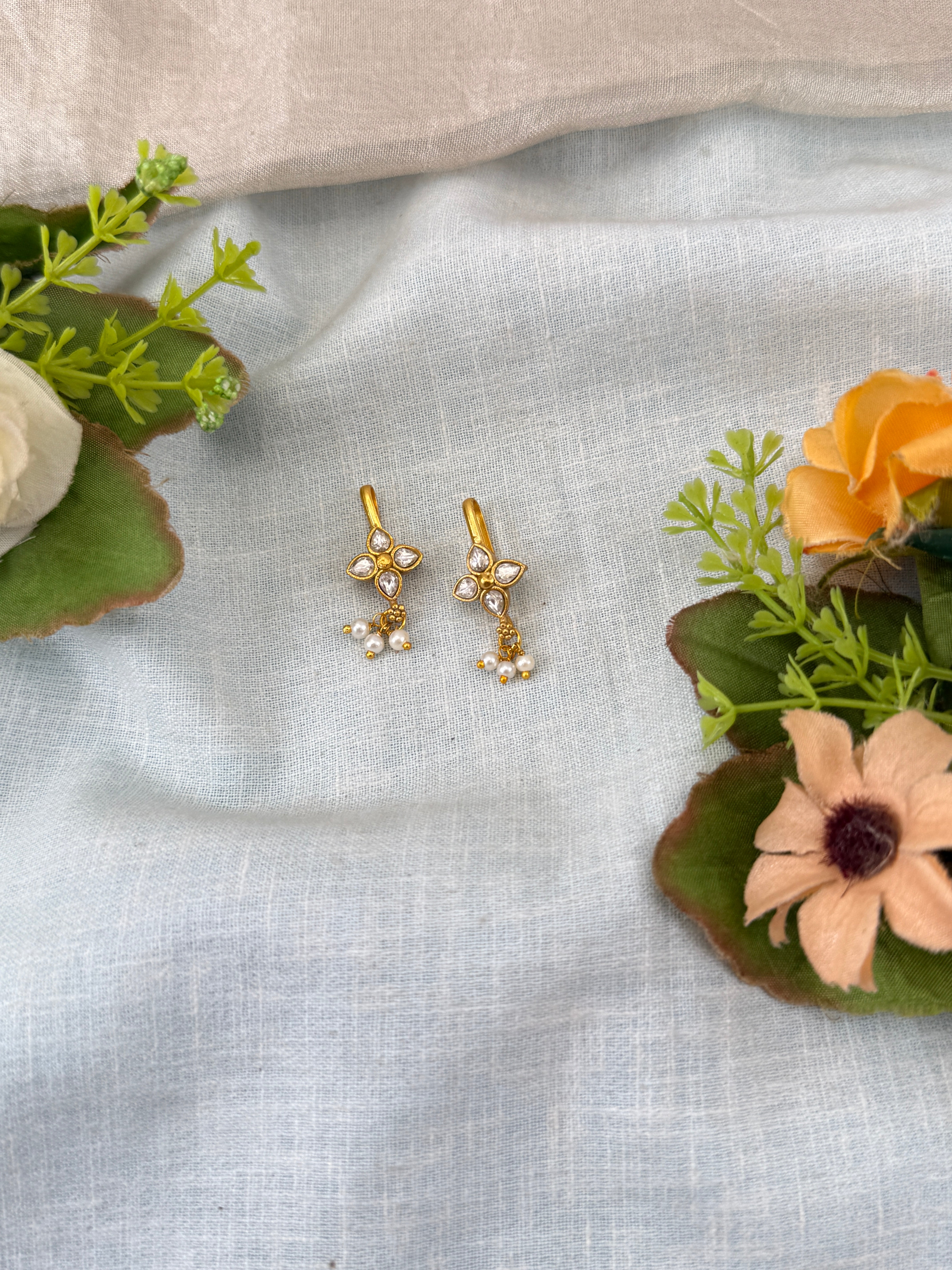 Jadau Kundan Bugadi Earcuff Earrings U028