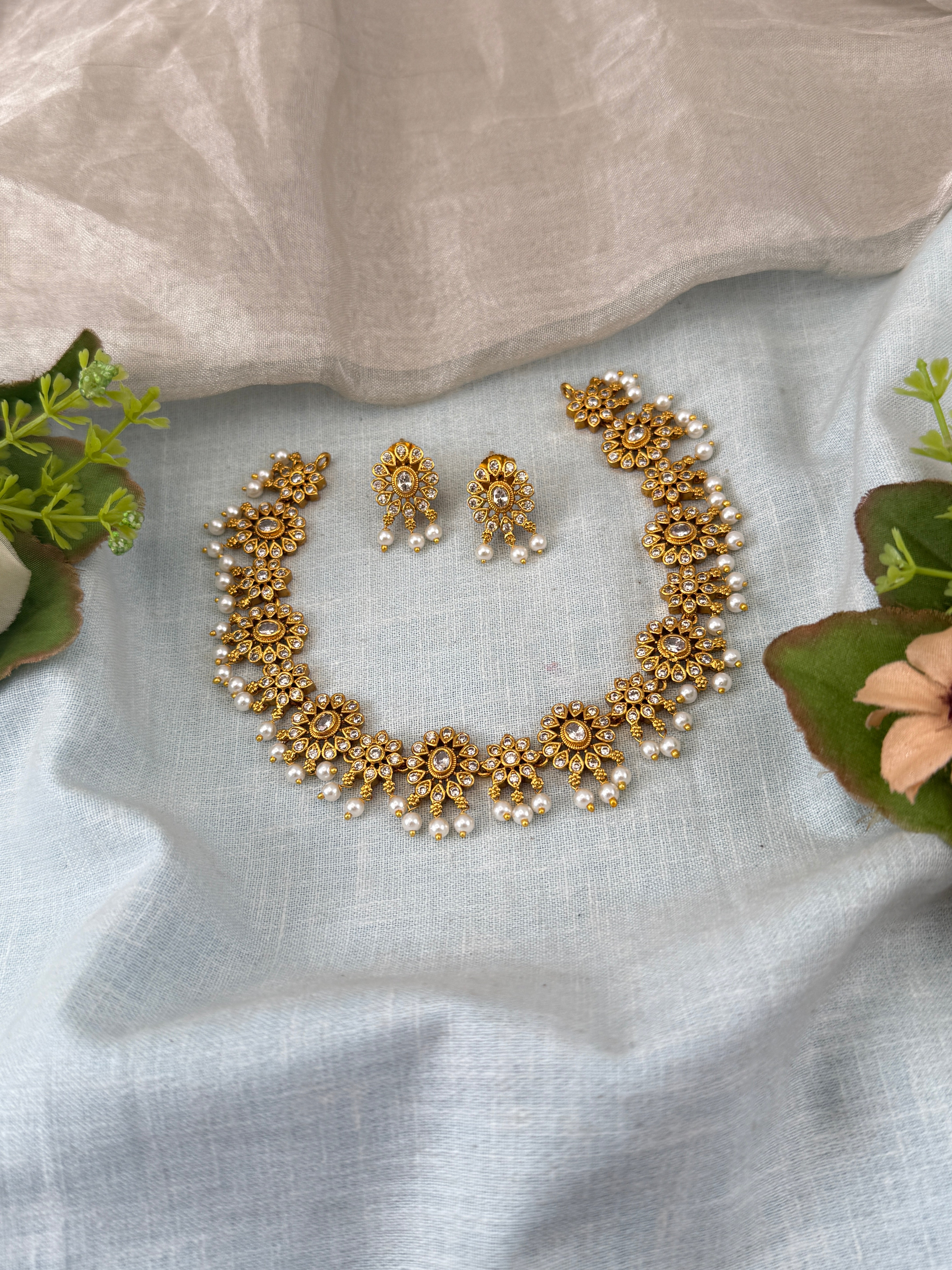 Antique temple necklace for women