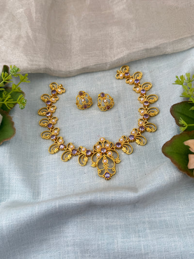 Antique temple necklace for women