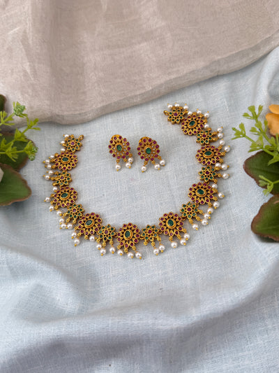 Antique Short Necklace Set N0423