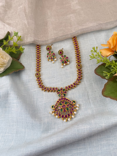 Antique temple necklace for women