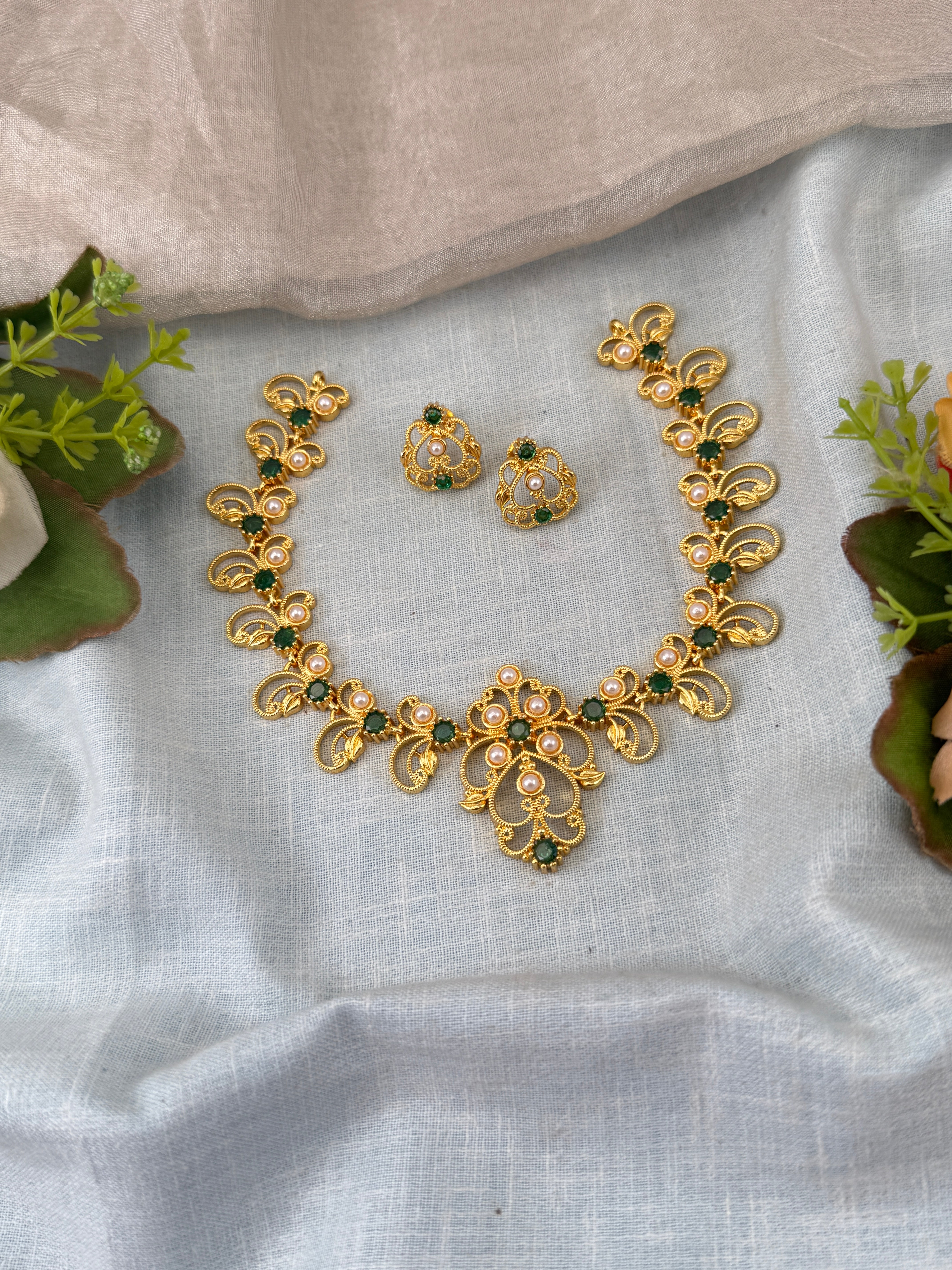 Antique temple necklace for women