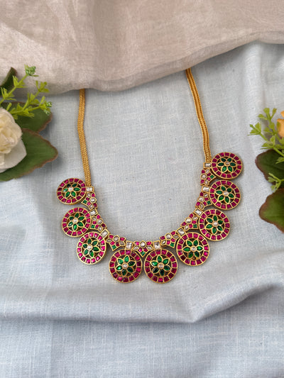 Antique temple necklace for women