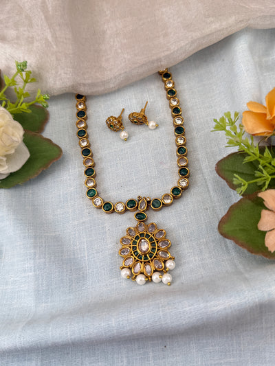 Antique temple necklace for women
