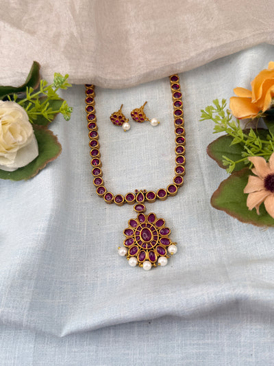 Antique temple necklace for women