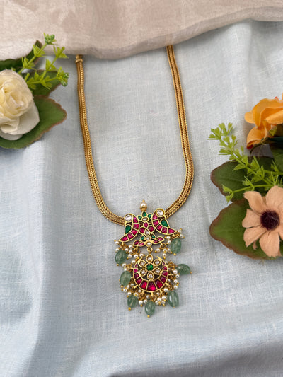 Jadau Kundan Necklace Short Set N0391