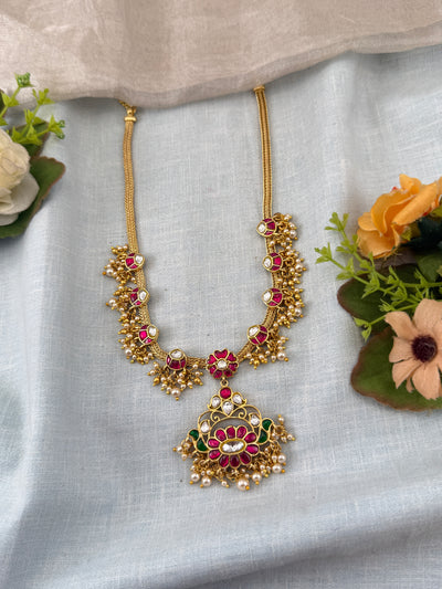 Antique temple necklace for women