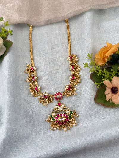 Jadau Kundan Necklace Short Set N0388