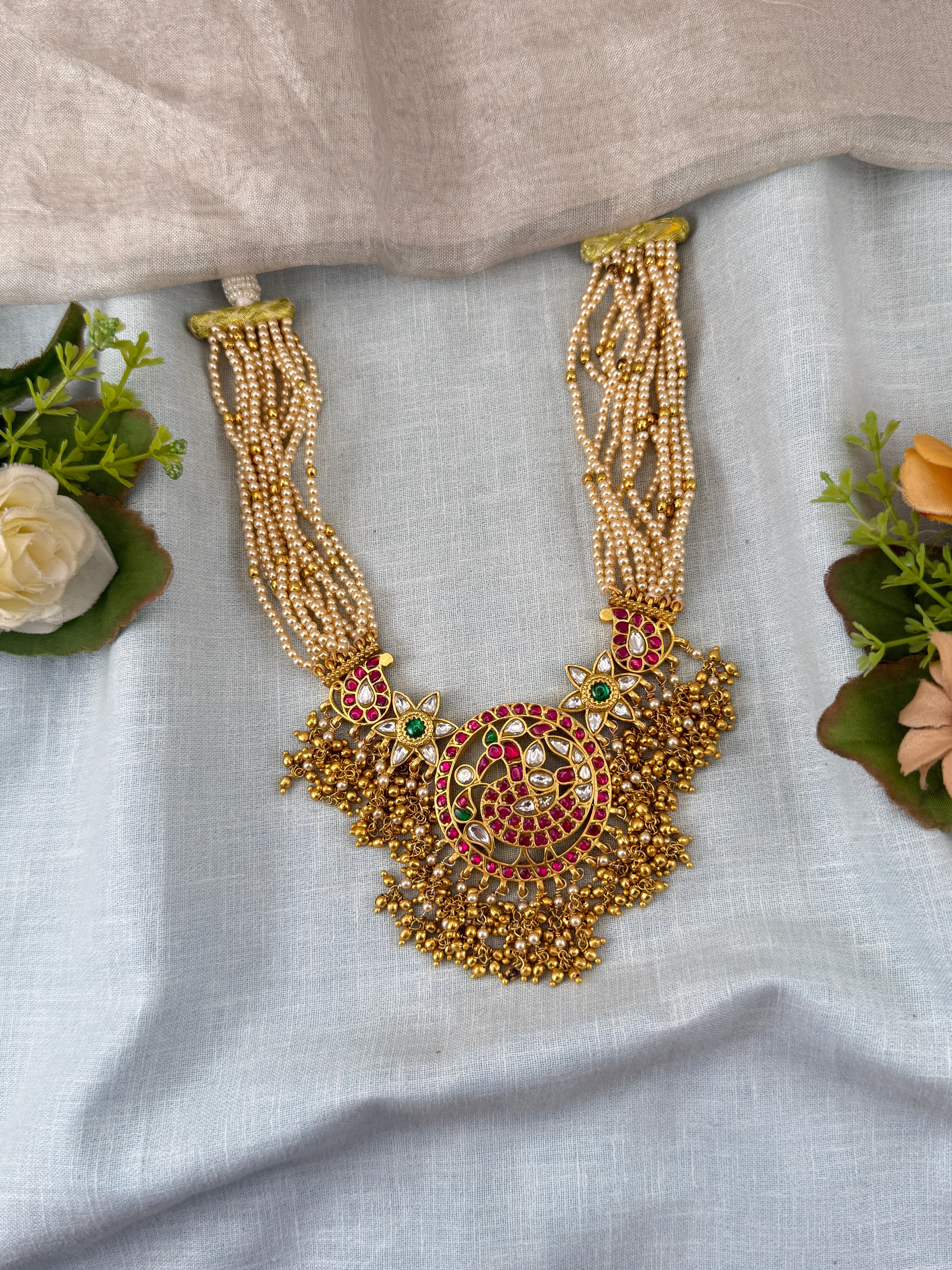 Antique temple necklace for women