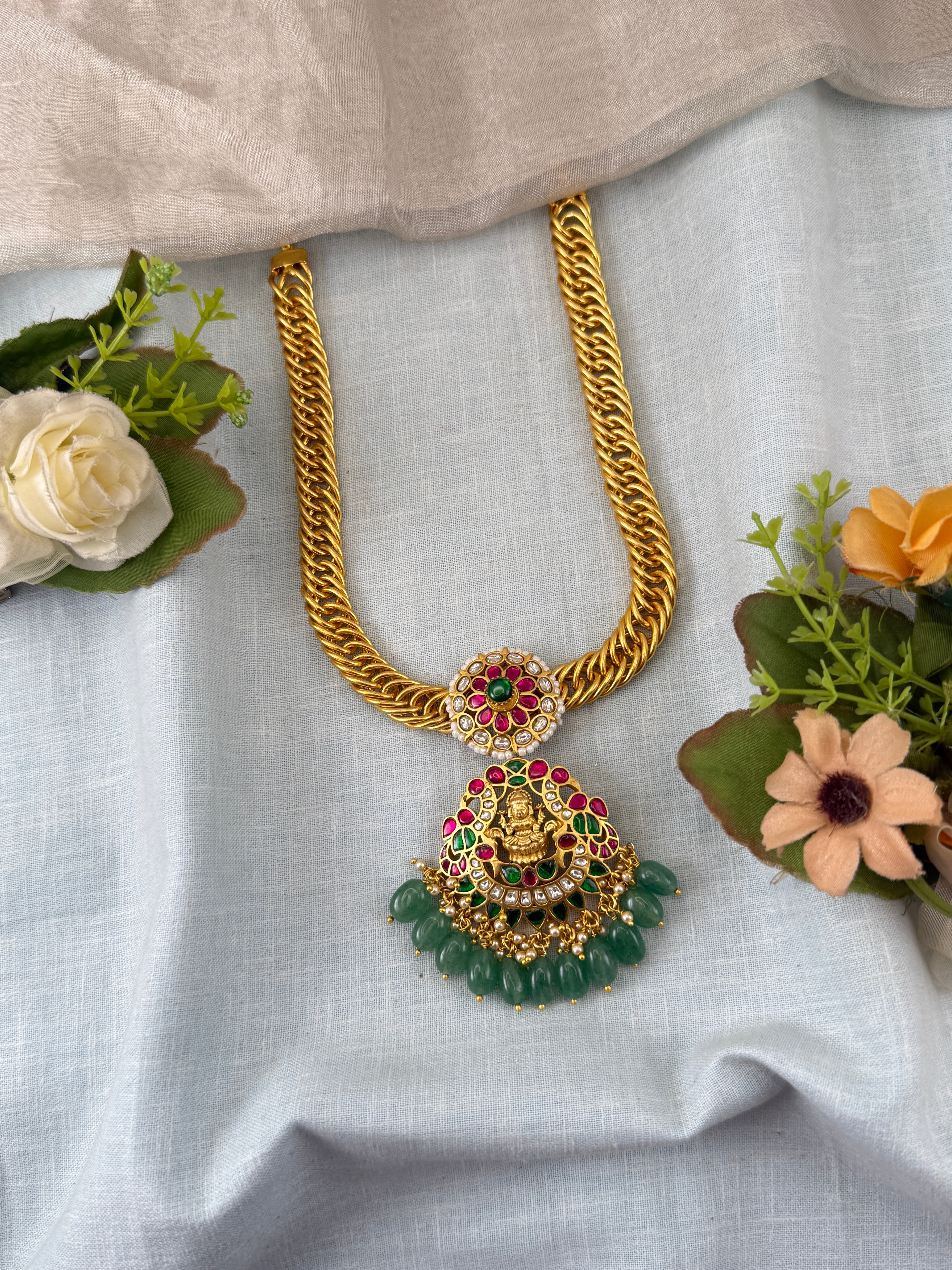 Antique temple necklace for women