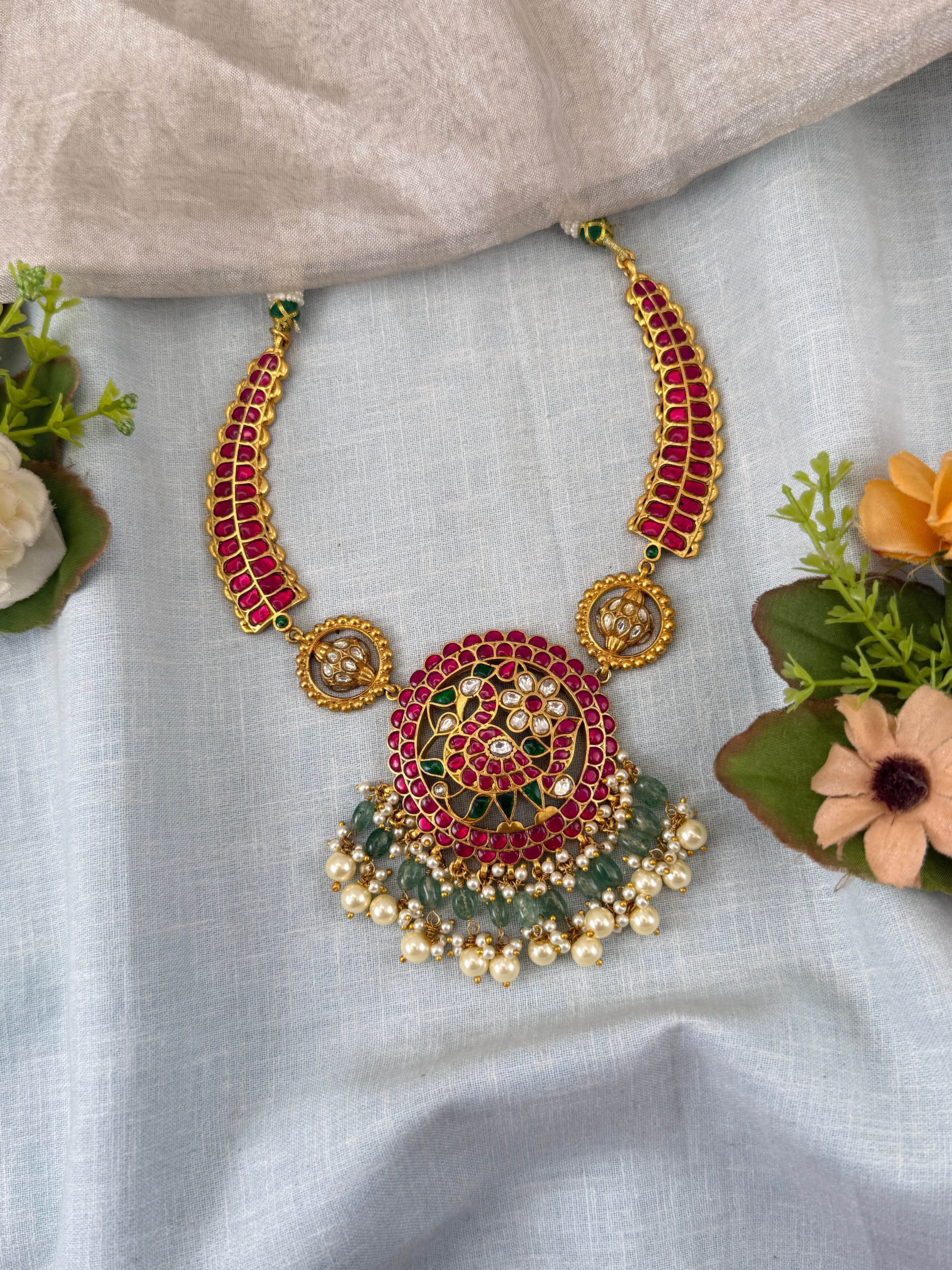 Antique temple necklace for women