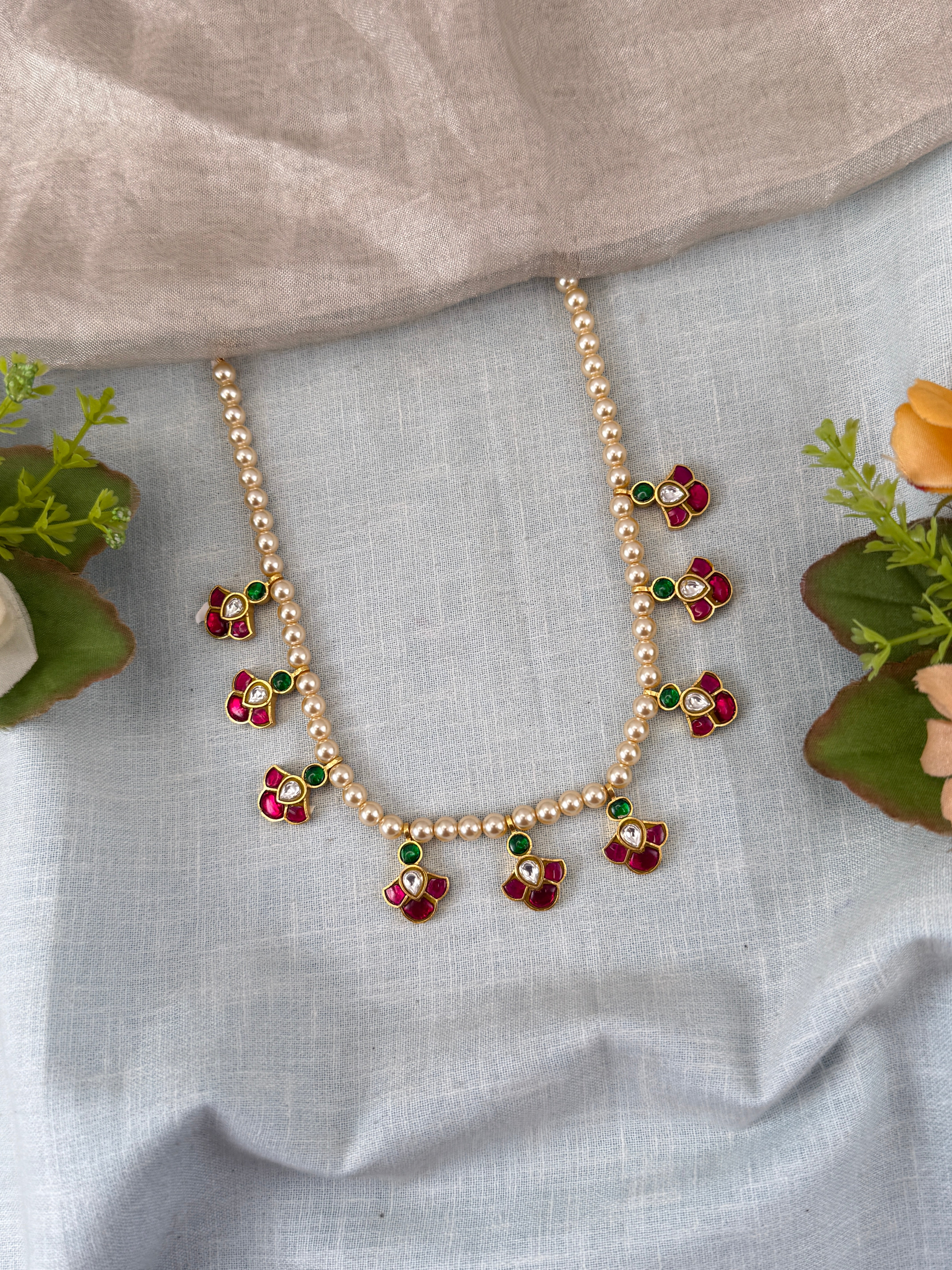 Antique temple necklace for women