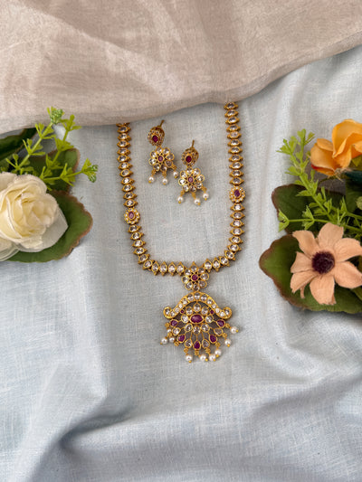 Antique temple necklace for women