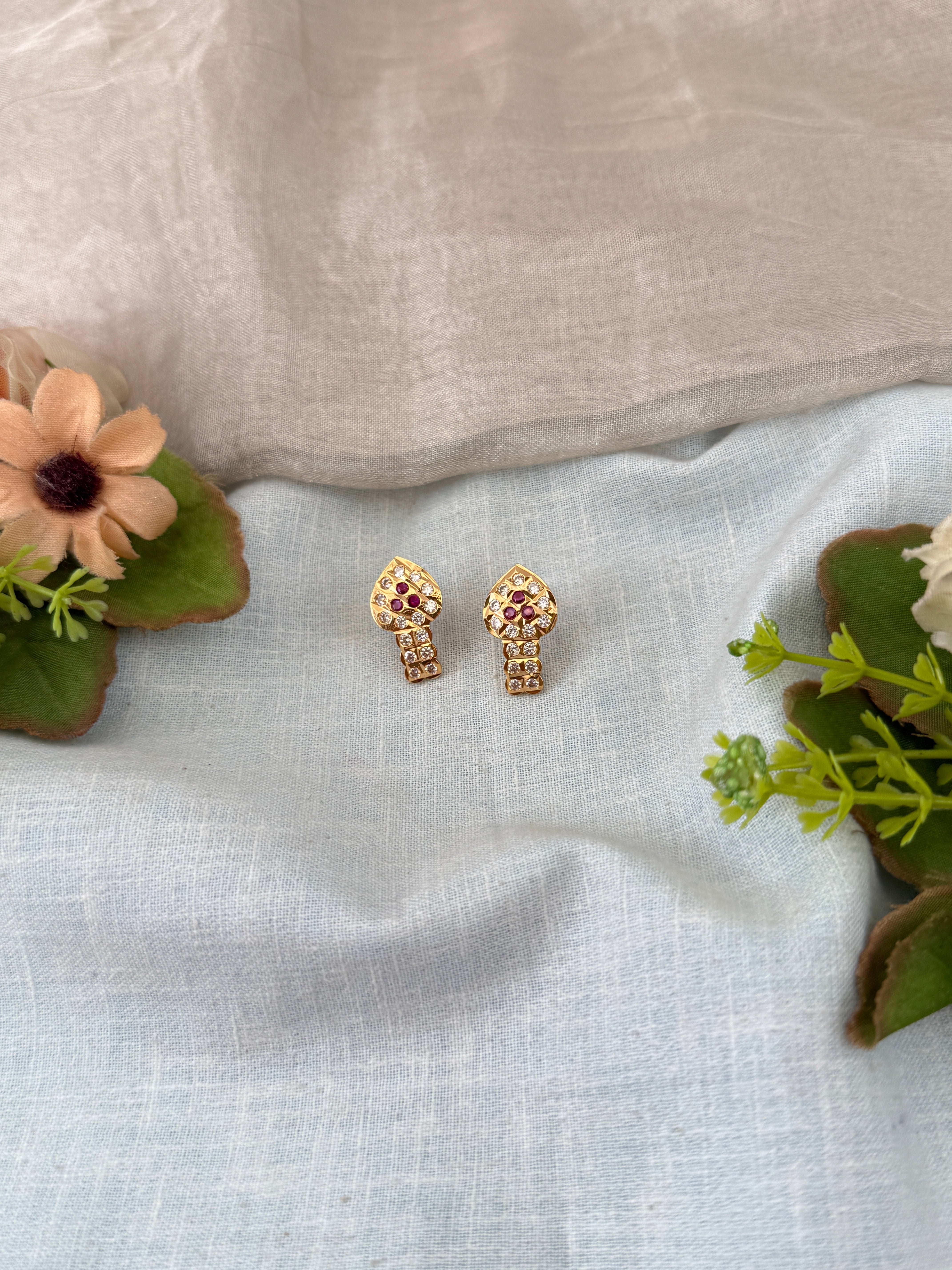 Antique Stud Earrings | E0195 A
