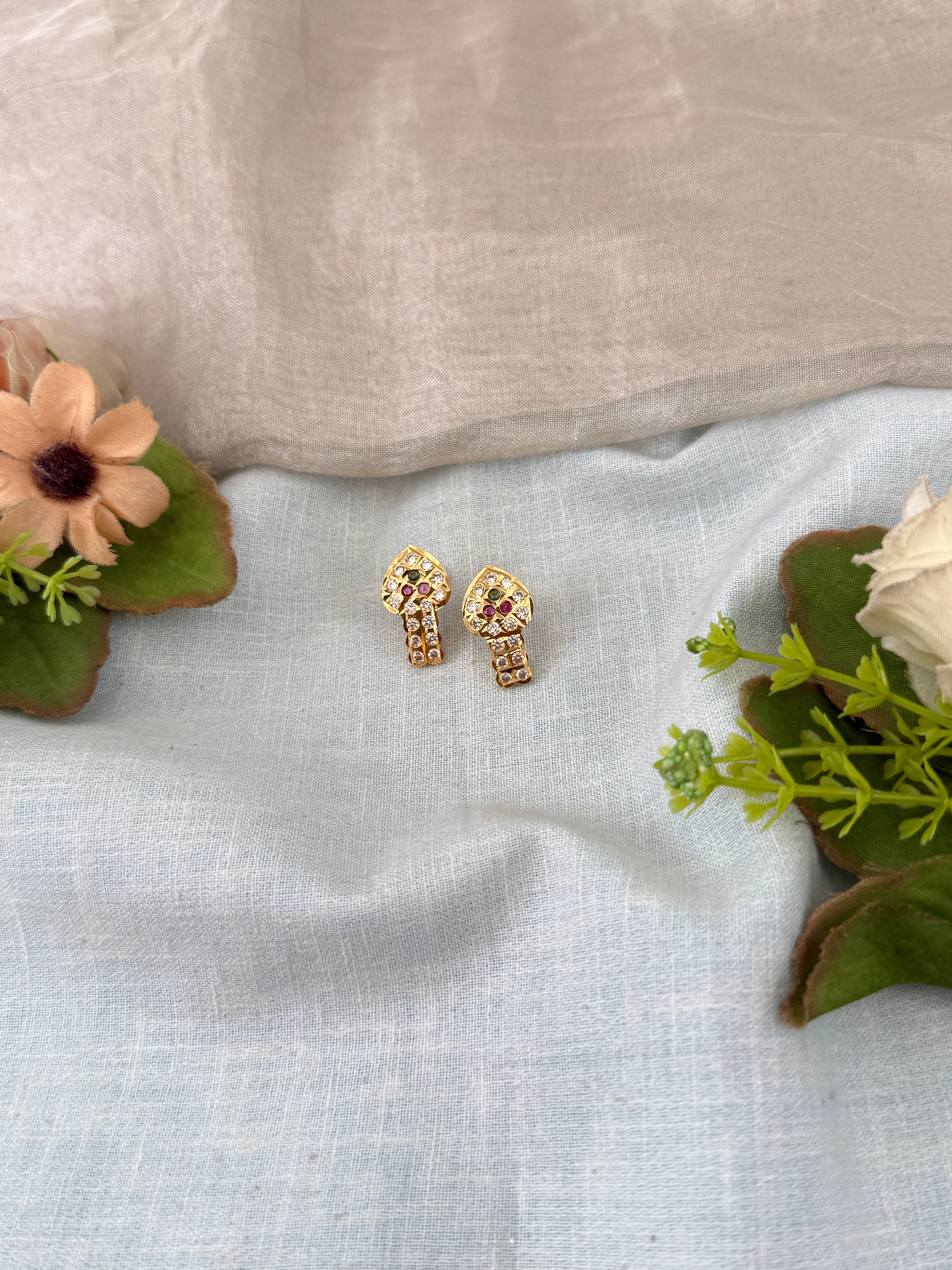 Antique Stud Earrings | E0195 B