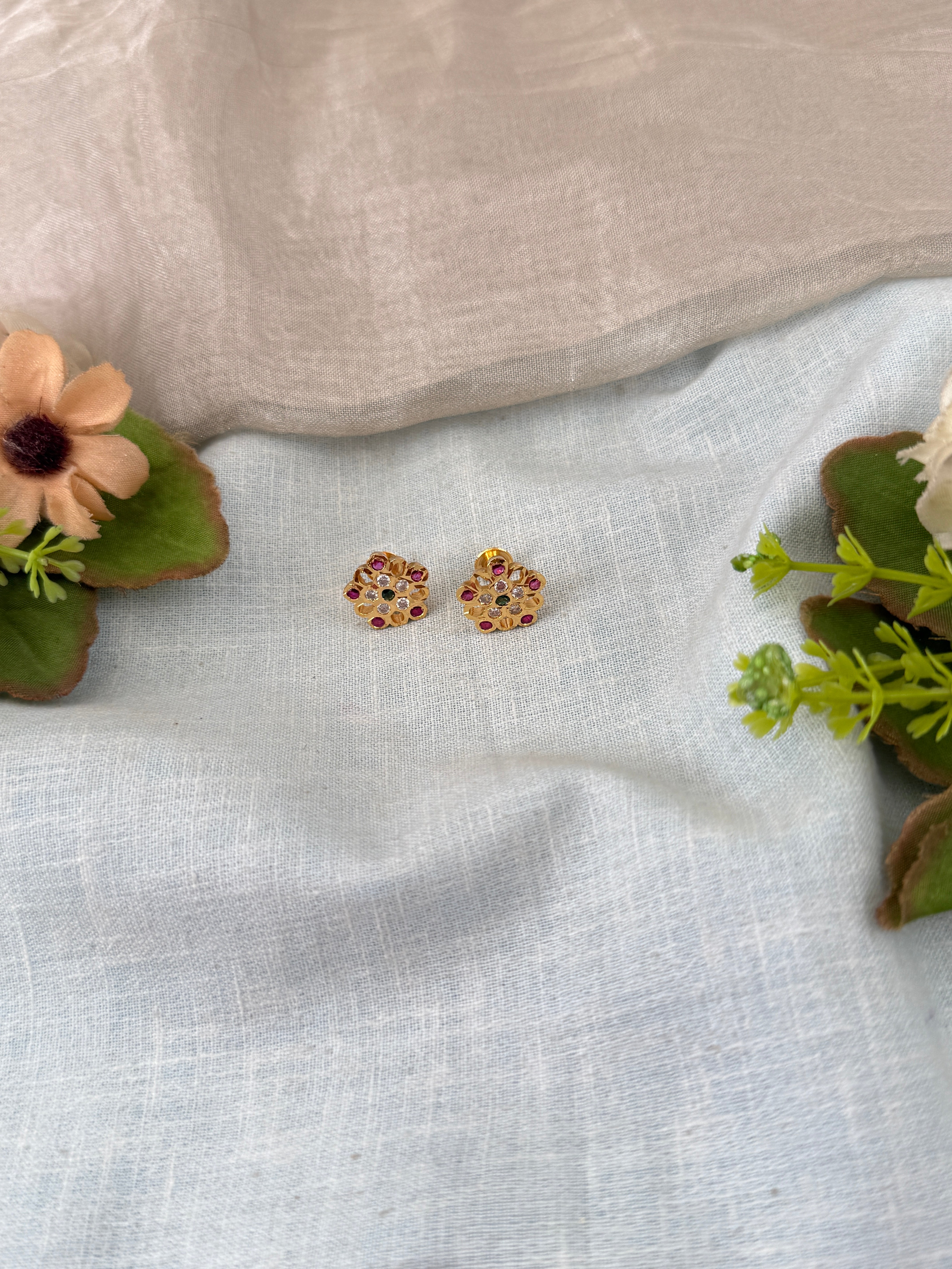 Antique Stud Earrings | E0203 B
