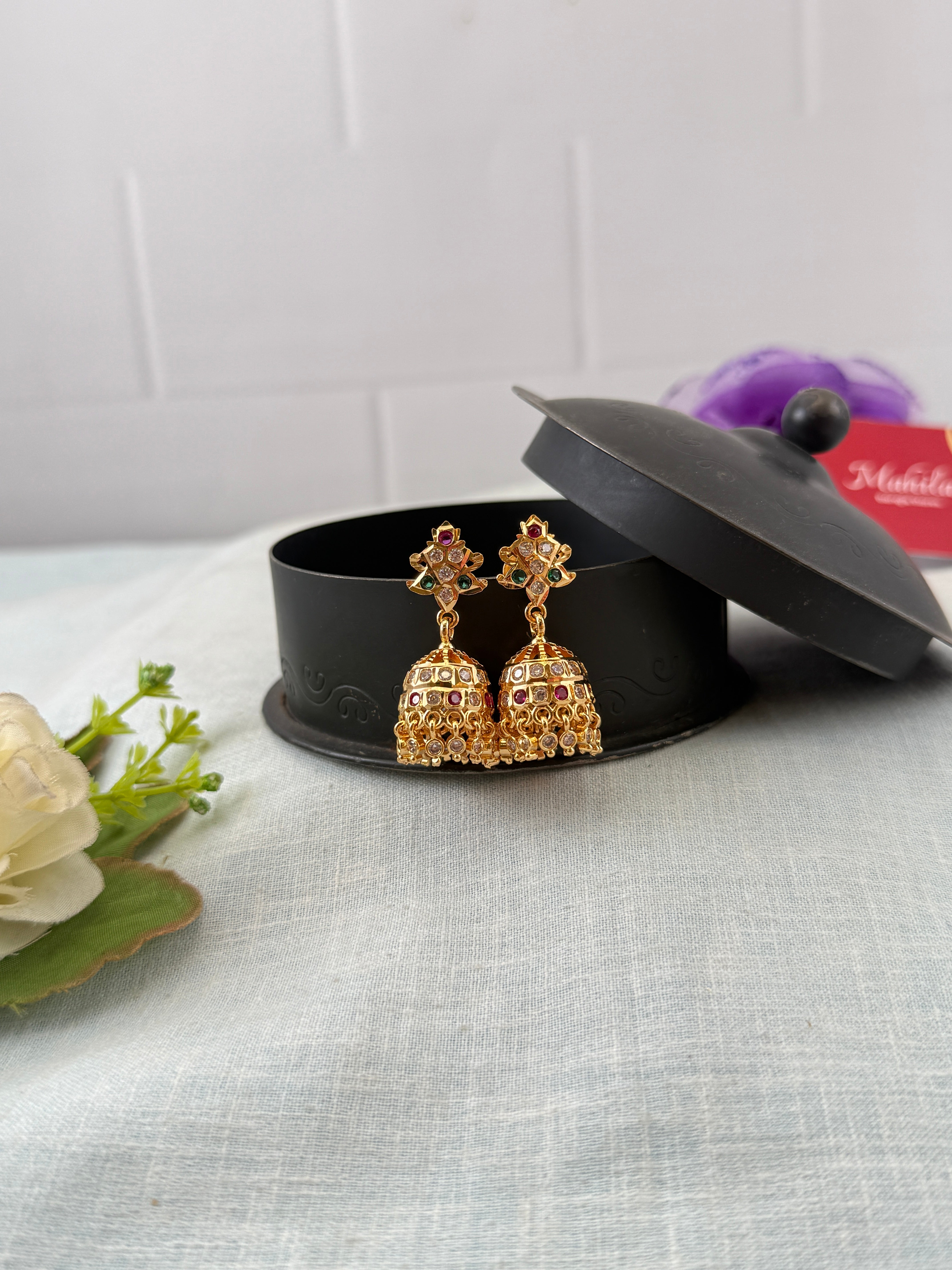 Antique Jhumka Earrings | E0217 A