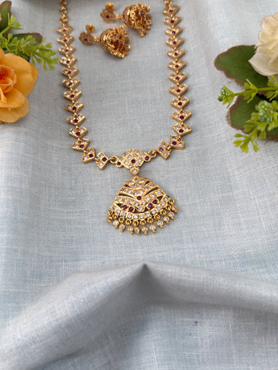 Antique Gold Like Necklace Set | N0440