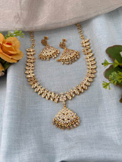 Antique Gold Like Necklace Set | N0444 A