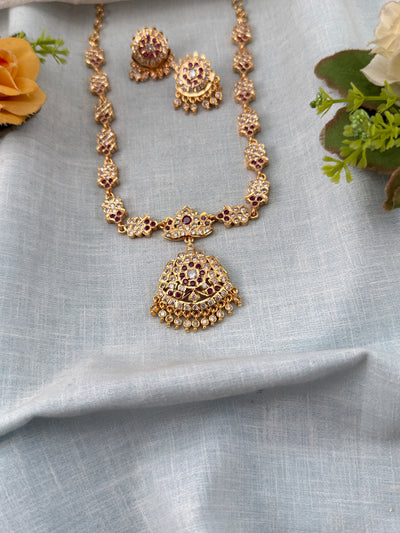 Antique Gold Like Necklace Set | N0439 A