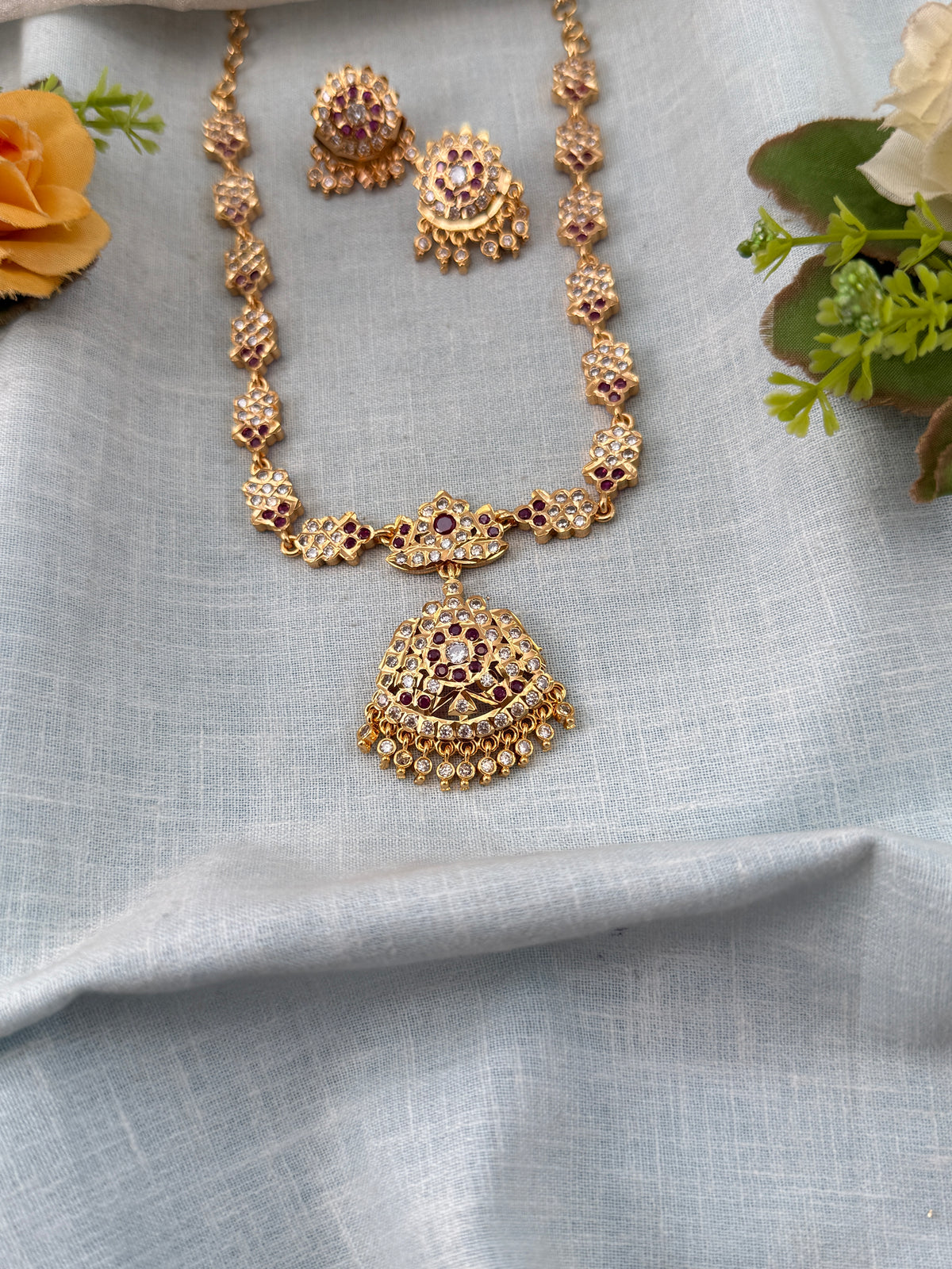 Antique Gold Like Necklace Set | N0439 A