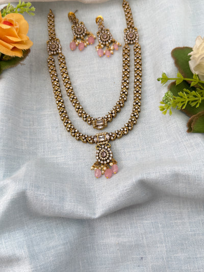 White Stone Necklace in Choker Short Designer Style | N0431