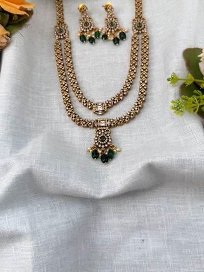 White Stone Necklace in Choker Short Designer Style | N0431 B