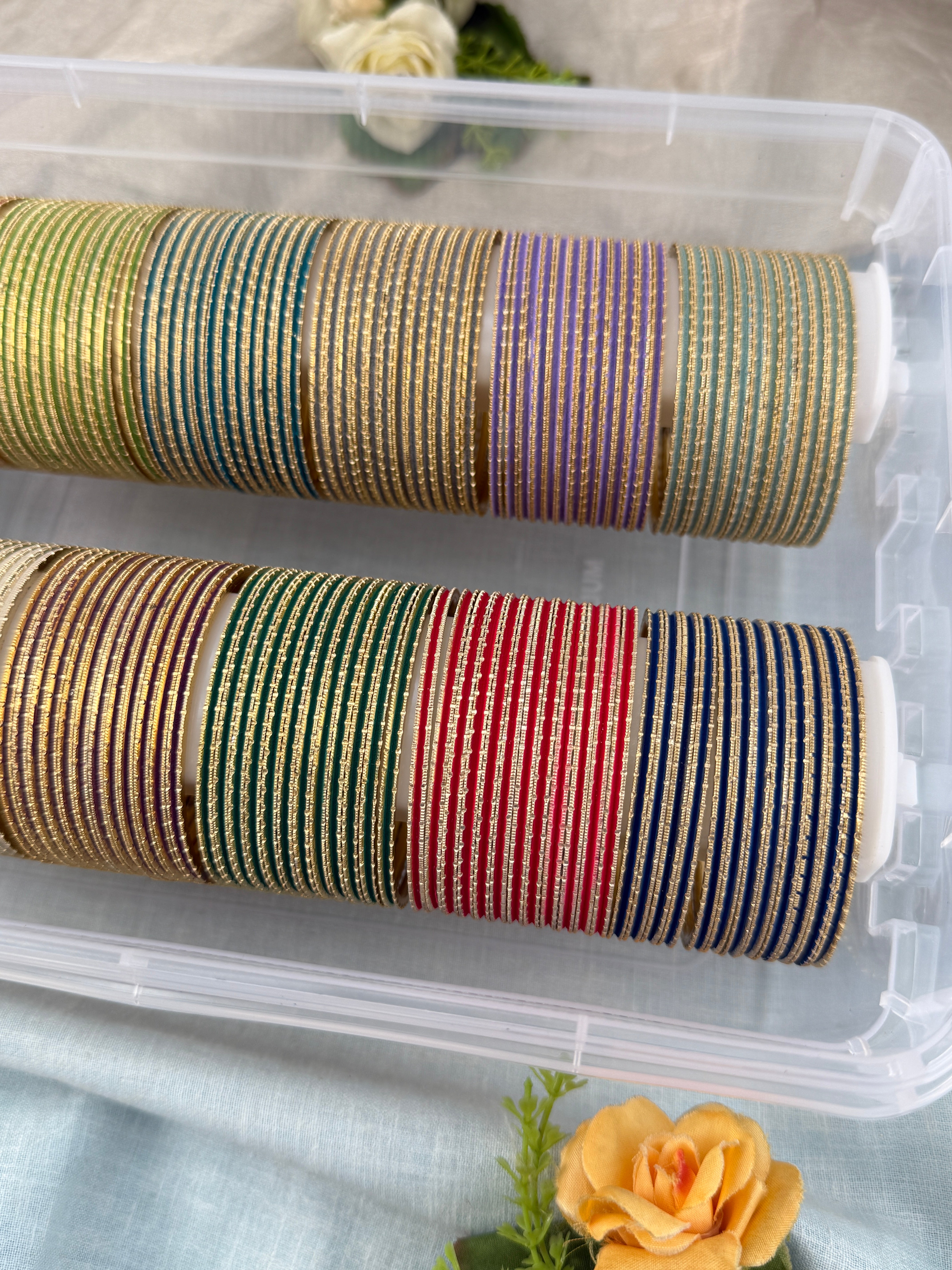 12 Color Premium Metal Bangle Box | Set of 12 Colors | 0146