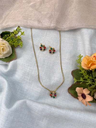 Jadau Kundan Pendant Chain Set | C0015