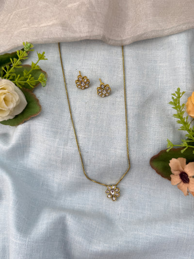 Jadau Kundan Pendant Chain Set | C0016