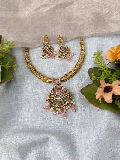 Antique Kanti Necklace Victorian Short Set | N0471