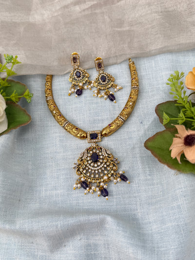 Antique Kanti Necklace Victorian Short Set | N0471 A