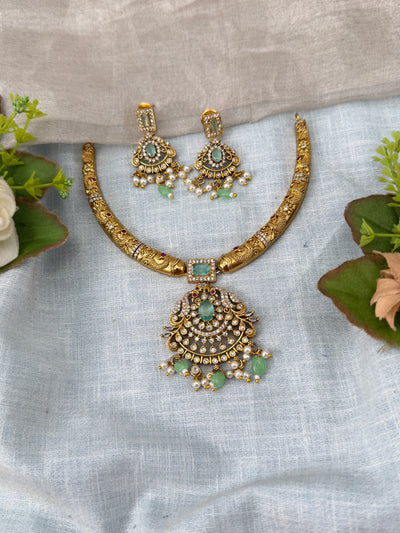 Antique Kanti Necklace Victorian Short Set | N0471 C