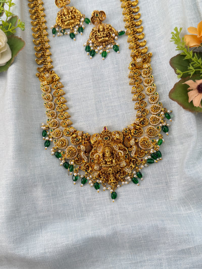 Antique Necklace Lakshmi Mango Grand Long Set | N0474