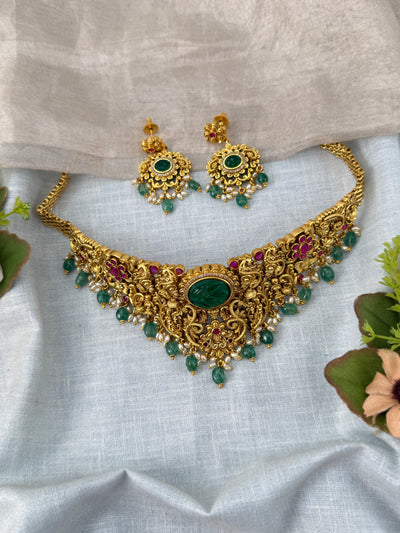 Antique Choker Necklace Set | N0480
